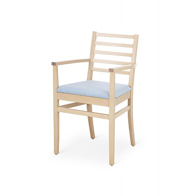 Alastek Allegro istuinverhoiltu käsinojallinen vanhustuoli