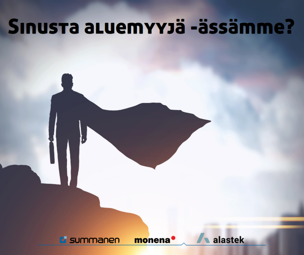 Aluemyyjän haku on päättynyt